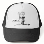 "KALIBASH", the cat in th kennel Trucker Hats