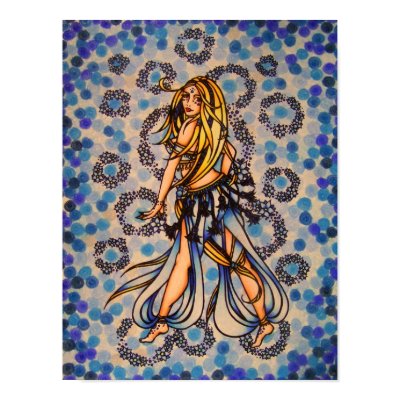 Kalila Belly Dancer Poster by LacyChenault