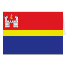 Kaliningrad Oblast, Russia flag Greeting Card