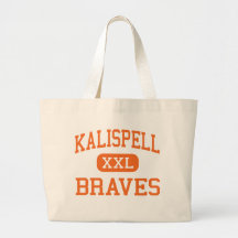 Kalispell - Braves - Junior - Kalispell Montana Canvas Bags