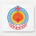 Kalmykia Coat of Arms Mousepad by FlagTshirts Kalmykia Coat of Arms Mousepad
