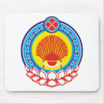 Kalmykia Official Coat Of Arms Heraldry Symbol mousepads