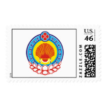 Kalmykia Official Coat Of Arms Heraldry Symbol postage