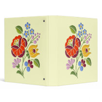 Kalocsa Embroidery - Hungarian Folk Art Binders