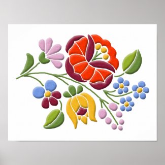 Kalocsa Embroidery - Hungarian Folk Art Posters, Wall arts, Canvases, Postcards and other unique gifts