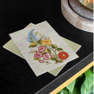 kalocsai floral motifs in light base postcards