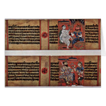 Kalpasã Tra And Kâlakâchârya Katha Manuscript Greeting Card