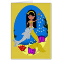 Kamaria the Mermaid and Dolphin Card