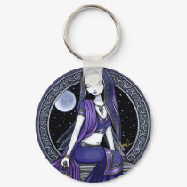 "Kami" Purple Moon Sari Fairy Keychain