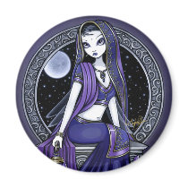 "Kami" Purple Moon Sari Fairy Magnet