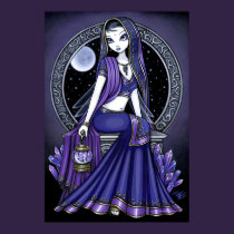 "Kami" Purple Moon Sari Fairy Poster posters