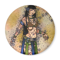 Kami Tribal Belly Dancer magnets