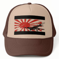 Kamikaze Bomber Rising Sun Japanese Flag Hat