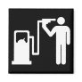 Kamikaze fuel addict refrigerator magnet