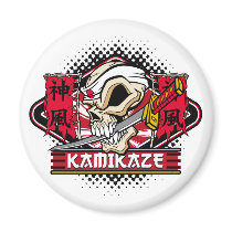 Kamikaze Skull Magnet