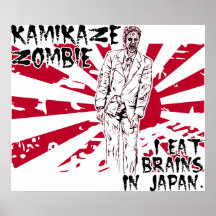 Kamikaze Zombie Poster