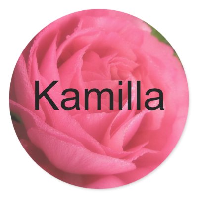 Kamilla Round Stickers by lollypopgirrrl