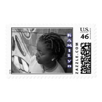 KAMILyn BLACK & WHITE TAG FACE postage