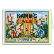 Kamm's Ale Beer Vintage Drink Ad Art Greeting Cards