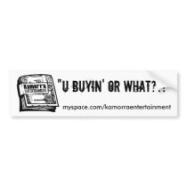 KAMORRA ENT. Bumper Sticker bumper stickers by UnderworldFamous KAMORRA ENT. Bumper Sticker bumper stickers