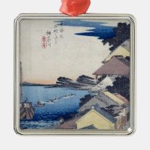 Kanagawa: View of the Ridge Christmas Ornament