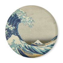 Kanagawa Wave by Katsushika Hokusai Refrigerator Magnets