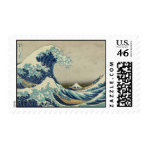 Kanagawa Wave by Katsushika Hokusai Postage Stamps