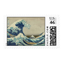 Kanagawa Wave by Katsushika Hokusai Postage Stamps