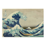 Kanagawa Wave by Katsushika Hokusai Posters