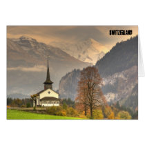 Kandergrund Switzerland Church Snowy Swiss Alps