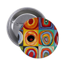 Kandinsky Abstract Art Button