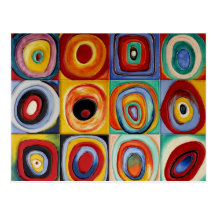 Kandinsky Abstract Art Postcard