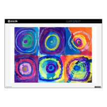 kandinsky circles laptop decals