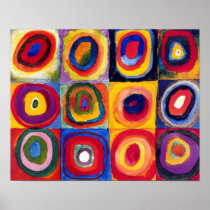 Kandinsky Concentric Circles Fine Art Poster posters