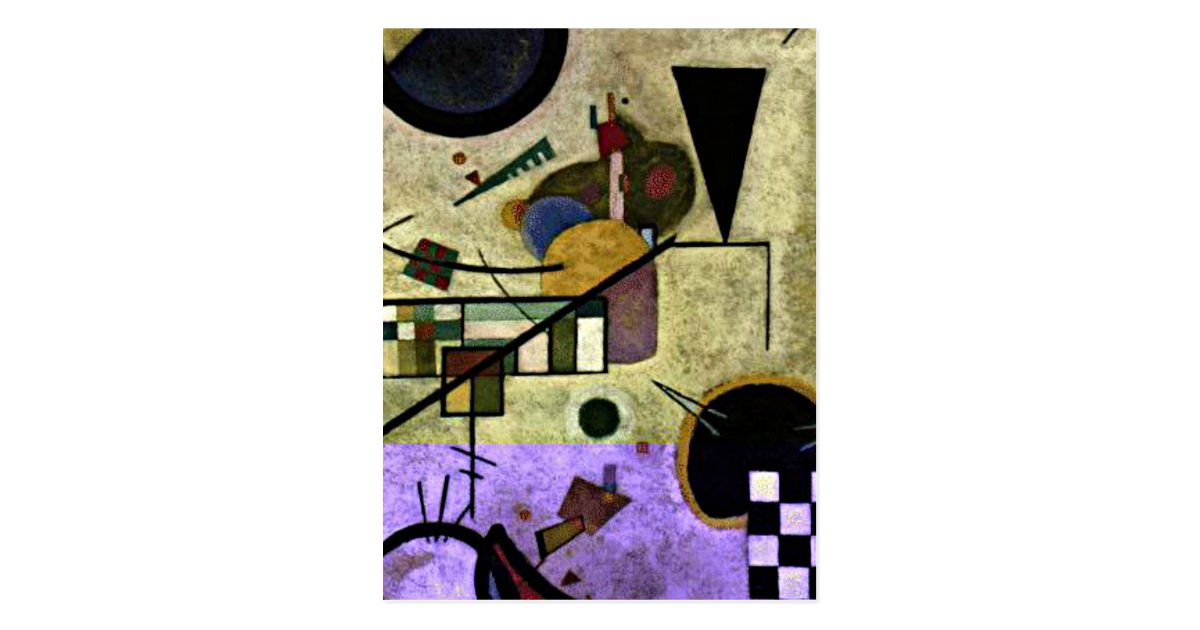 Kandinsky Contrasting Sounds Postcard Zazzle