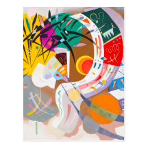 Kandinsky Dominant Curve Postcard