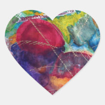 Kandinsky Heart Stickers