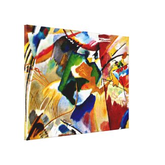Kandinsky - Painting with Green Center Canvas Print