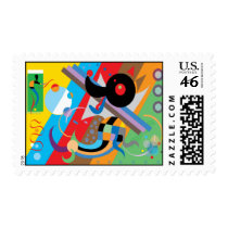 Kandinsky's Puppy Postage postage