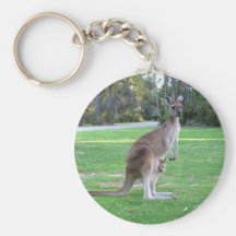 Kangaroo and Joey Key Chain