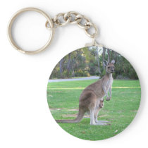 Kangaroo and Joey Key Chain