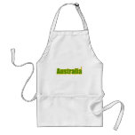 kangaroo australia logo yellow and green gifts apron