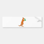 kangaroo boxer boxing retro bumper stickers