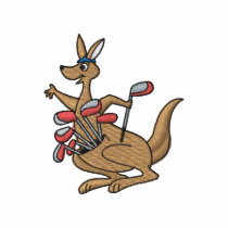Kangaroo Caddy embroidered shirts