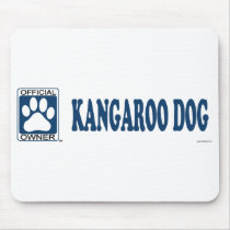 Kangaroo Dog Blue mousepads by GenuineDogOwner Kangaroo Dog Blue mousepads