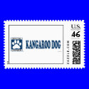 Kangaroo Dog Blue postage