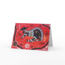 Kangaroo Dreaming Greeting Card