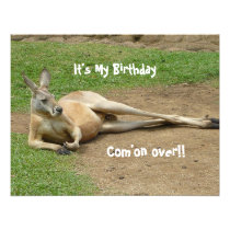 Kangaroo Invite Birthday Party invitations