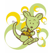 Kangaroo Kid t-shirts