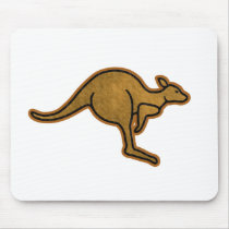 Kangaroo Logo Mouse Pad
